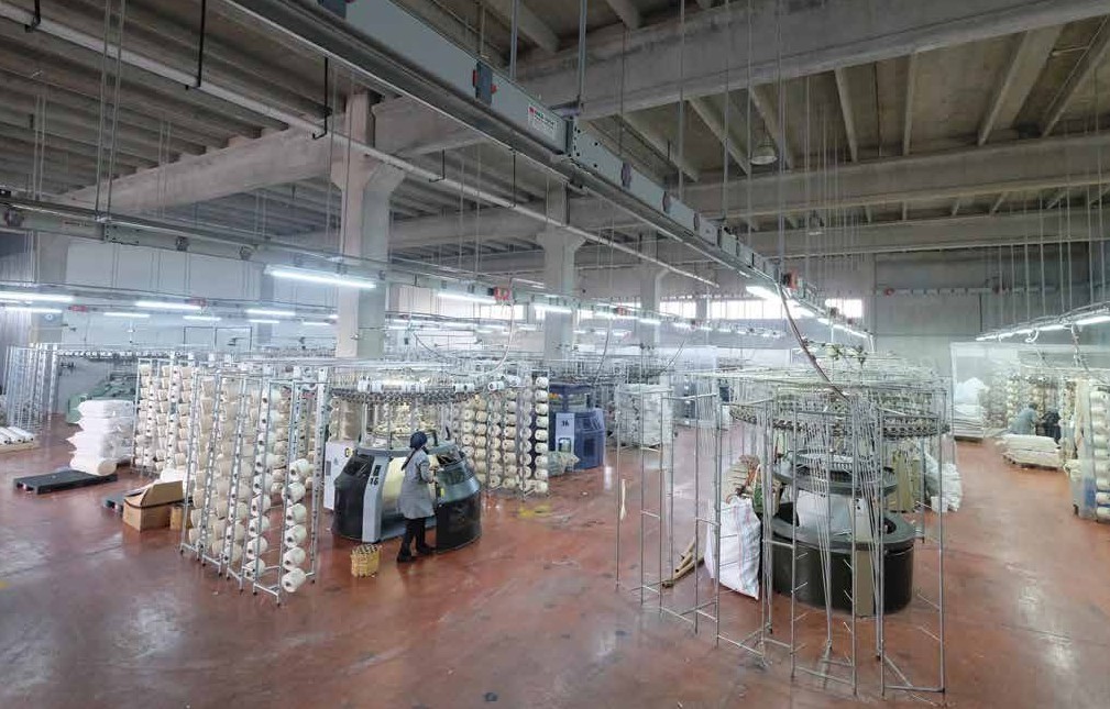 reduced oils consumption on knitting machines